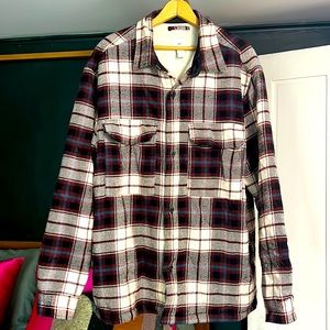Men’s Fleece-Lined Plaid Shirt Jacket